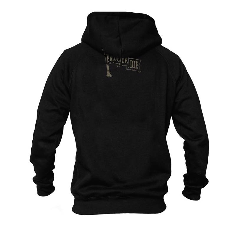PRIDE OR DIE Pirate hoodie -black
